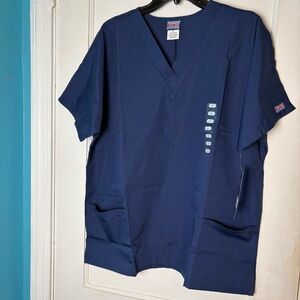 Authentic Cherokee unisex SZ- L navy blue scrub workwear